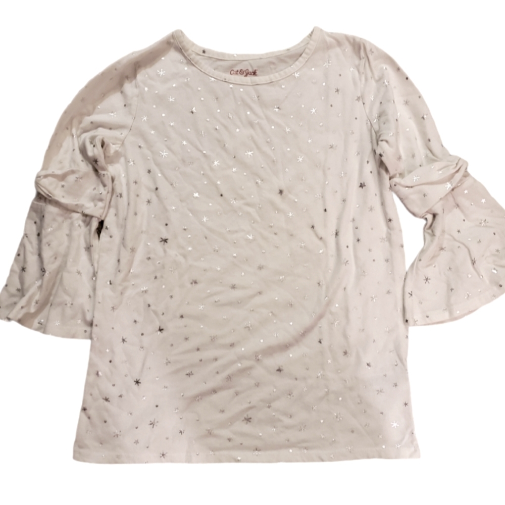 Cat & Jack Bell Sleeve shirt L 10/12